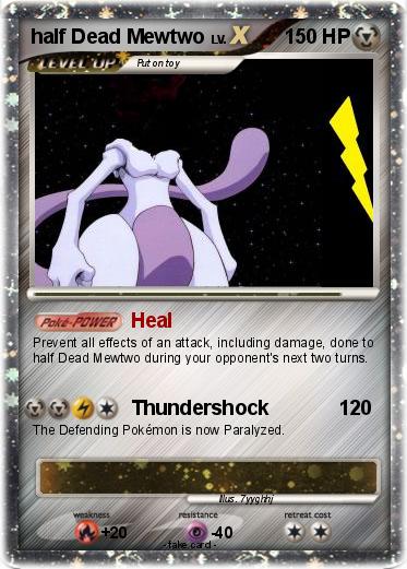 Pokemon half Dead Mewtwo