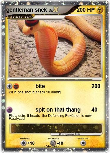 Pokemon gentleman snek