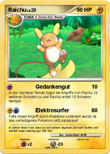 Pokemon Raichu