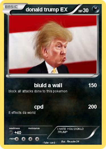 Pokemon donald trump EX