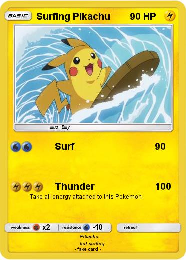 Pokemon Surfing Pikachu