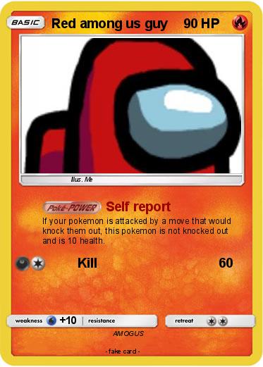 Pokemon Red among us guy