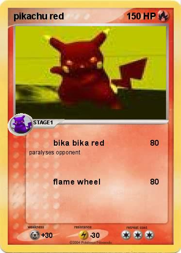 Pokemon pikachu red