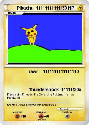 Pokemon Pikachu  111111111111