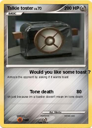 Pokemon Talkie toster