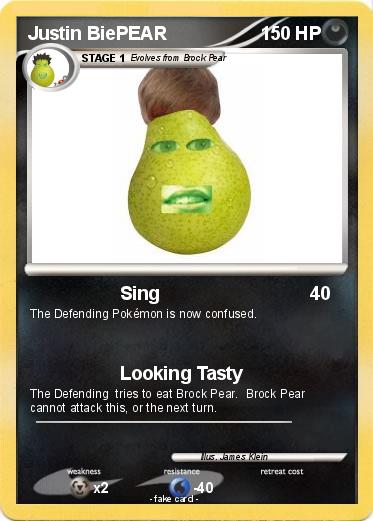 Pokemon Justin BiePEAR