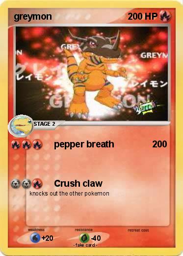 Pokemon greymon
