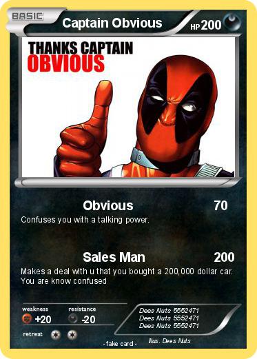 Pokemon Captain Obvious