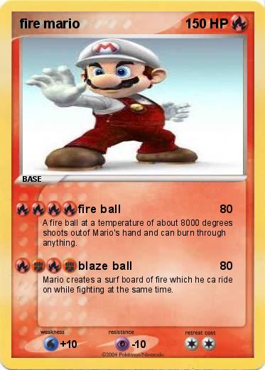 Pokemon fire mario