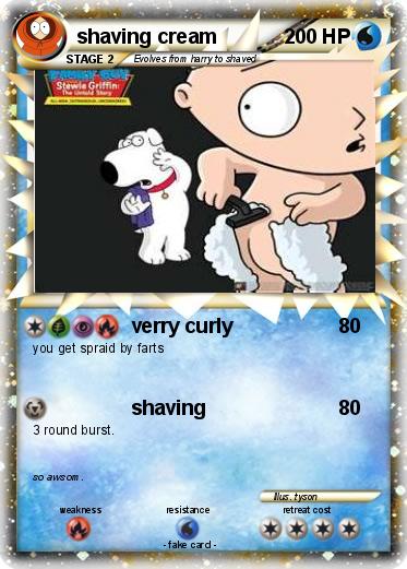Pokemon shaving cream
