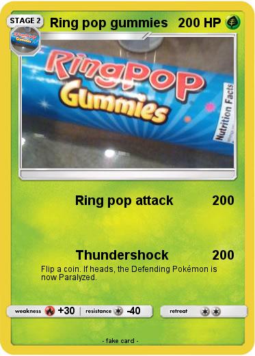 Pokemon Ring pop gummies