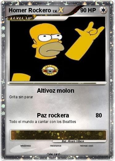 Pokemon Homer Rockero