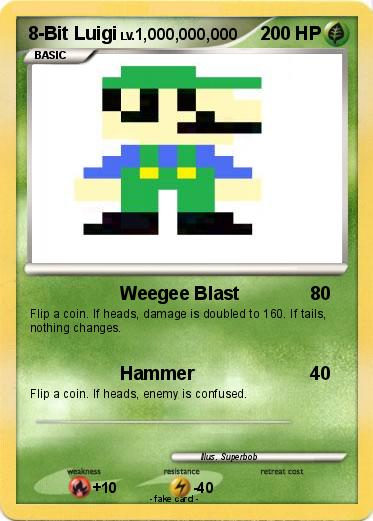 Pokemon 8-Bit Luigi