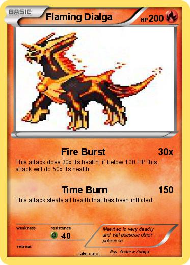 Pokemon Flaming Dialga