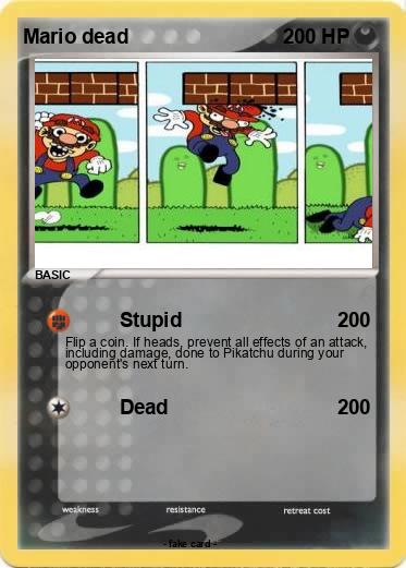 Pokemon Mario dead