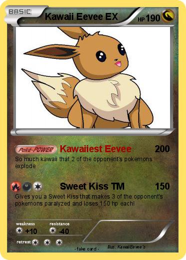 Pokemon Kawaii Eevee EX