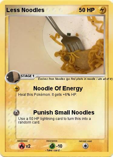 Pokemon Less Noodles