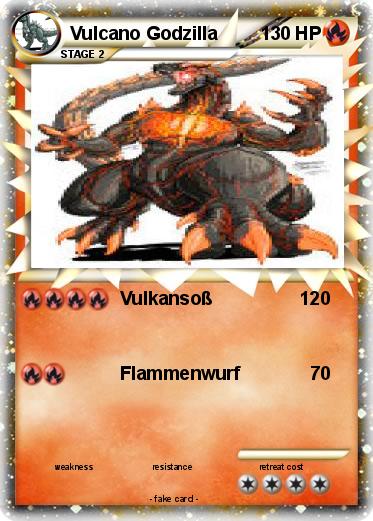 Pokemon Vulcano Godzilla