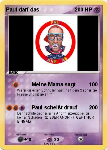 Pokemon Paul darf das Pokemon Paul darf das