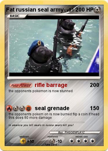 Pokemon Fat russian seal army