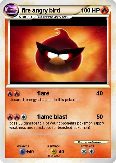 Pokemon fire angry bird