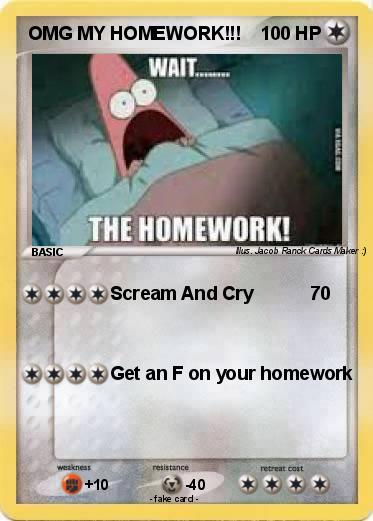 Pokemon OMG MY HOMEWORK!!!