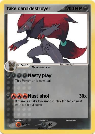 Pokemon fake card destroyer