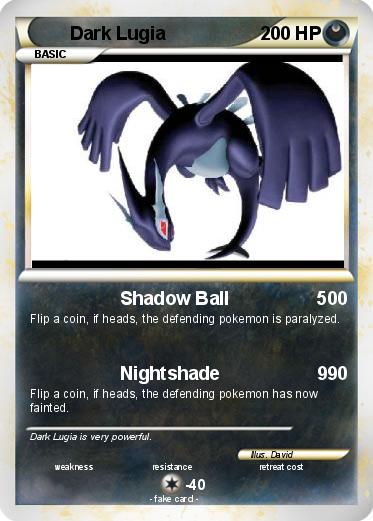 Pokemon Dark Lugia