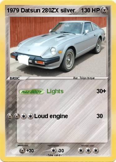 Pokemon 1979 Datsun 280ZX silver