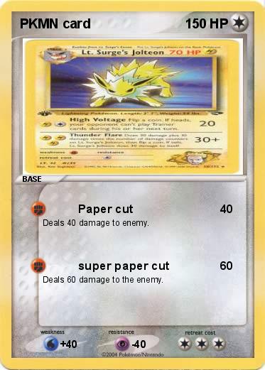 Pokemon PKMN card