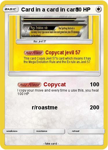 Pokemon Card in a card in card