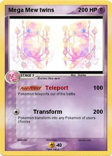 Pokemon Mega Mew twins