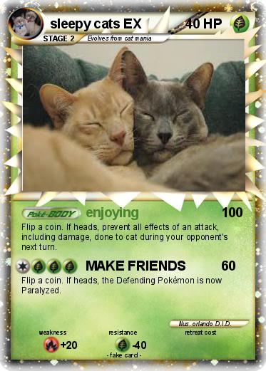 Pokemon sleepy cats EX