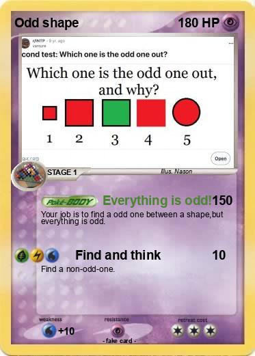 Pokemon Odd shape