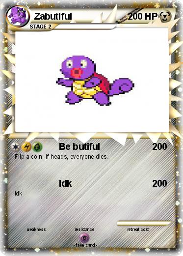 Pokemon Zabutiful