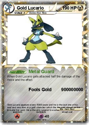 Pokemon Gold Lucario