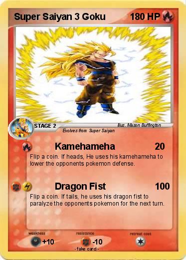 Pokemon Super Saiyan 3 Goku