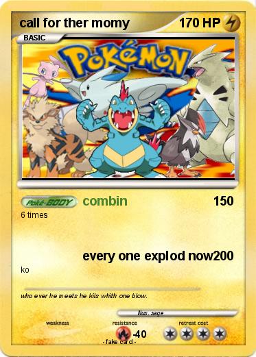 Pokemon call for ther momy