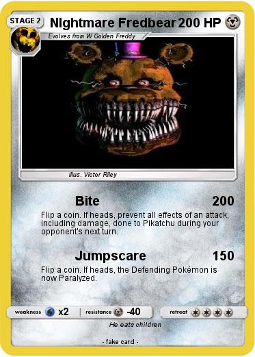 Pokemon NIghtmare Fredbear
