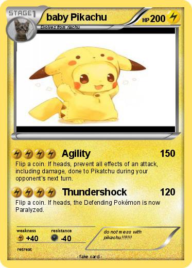 Pokemon baby Pikachu