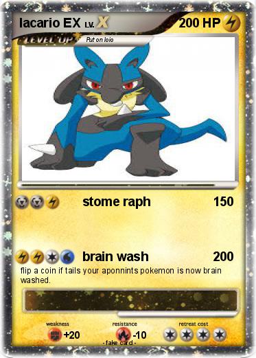 Pokemon lacario EX