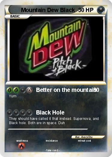 Pokemon Mountain Dew Black