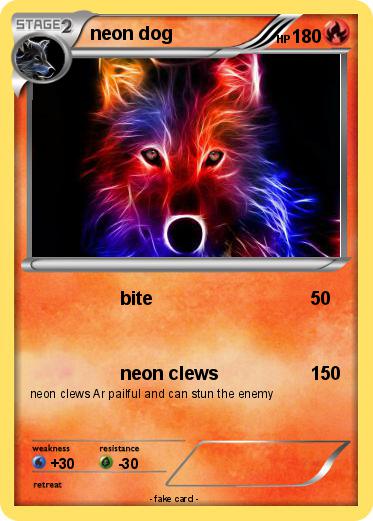 Pokemon neon dog