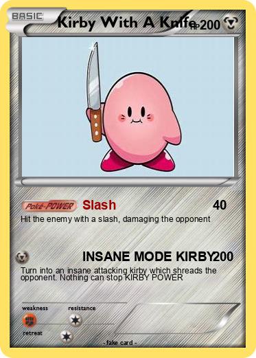 Pokemon Kirby With A Knife