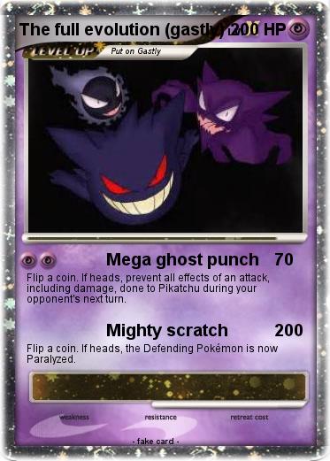 Pokemon The full evolution (gastly)