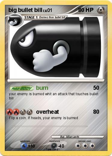 Pokemon big bullet bill