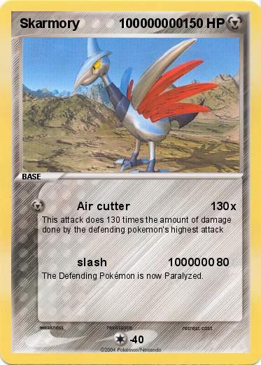 Pokemon Skarmory           100000000                                                 