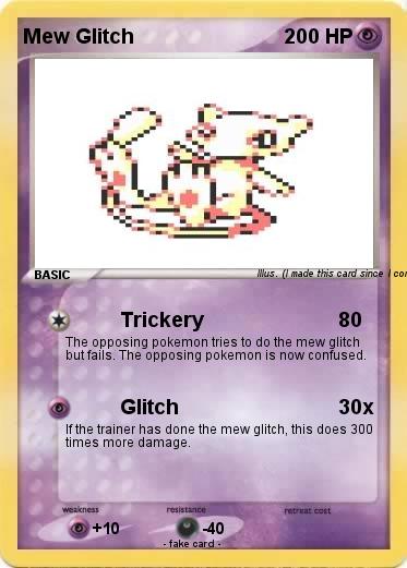 Pokemon Mew Glitch