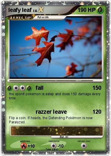 Pokemon leafy leaf