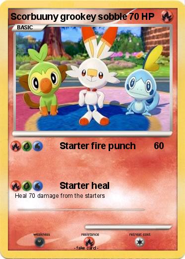 Pokemon Scorbuuny grookey sobble